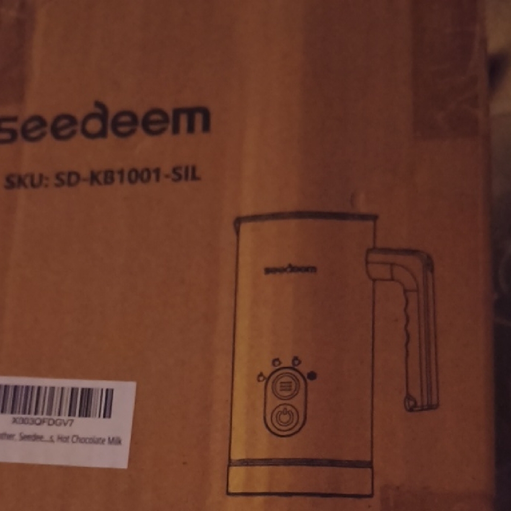 Seedeem Silver Electric Milk Frother